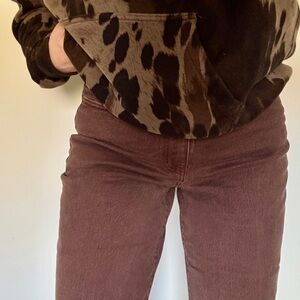 8/29R Brown Universal Thread Women's Vintage Straight Jeans